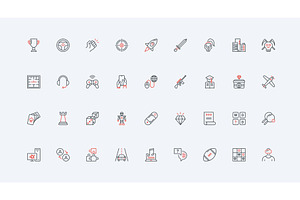 Video game genres, gameplay and, a Technology Illustration by Lemberg Vector