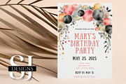 Balloon Wreath Party Invite, an Invitation Template by Sunny Jar Designs (Thumbnail 2 of 3)
