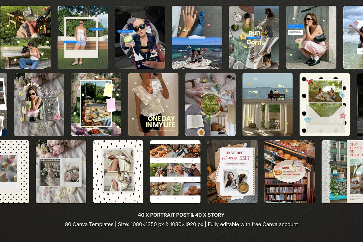 Neutral Scrapbook Creator Bundle, a Social Media Template by Pani Temp. (Photo 14 of 14)