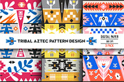 Geometric Boho Aztec Patterns, a Pattern Graphic by tomuato (Thumbnail 1 of 4)