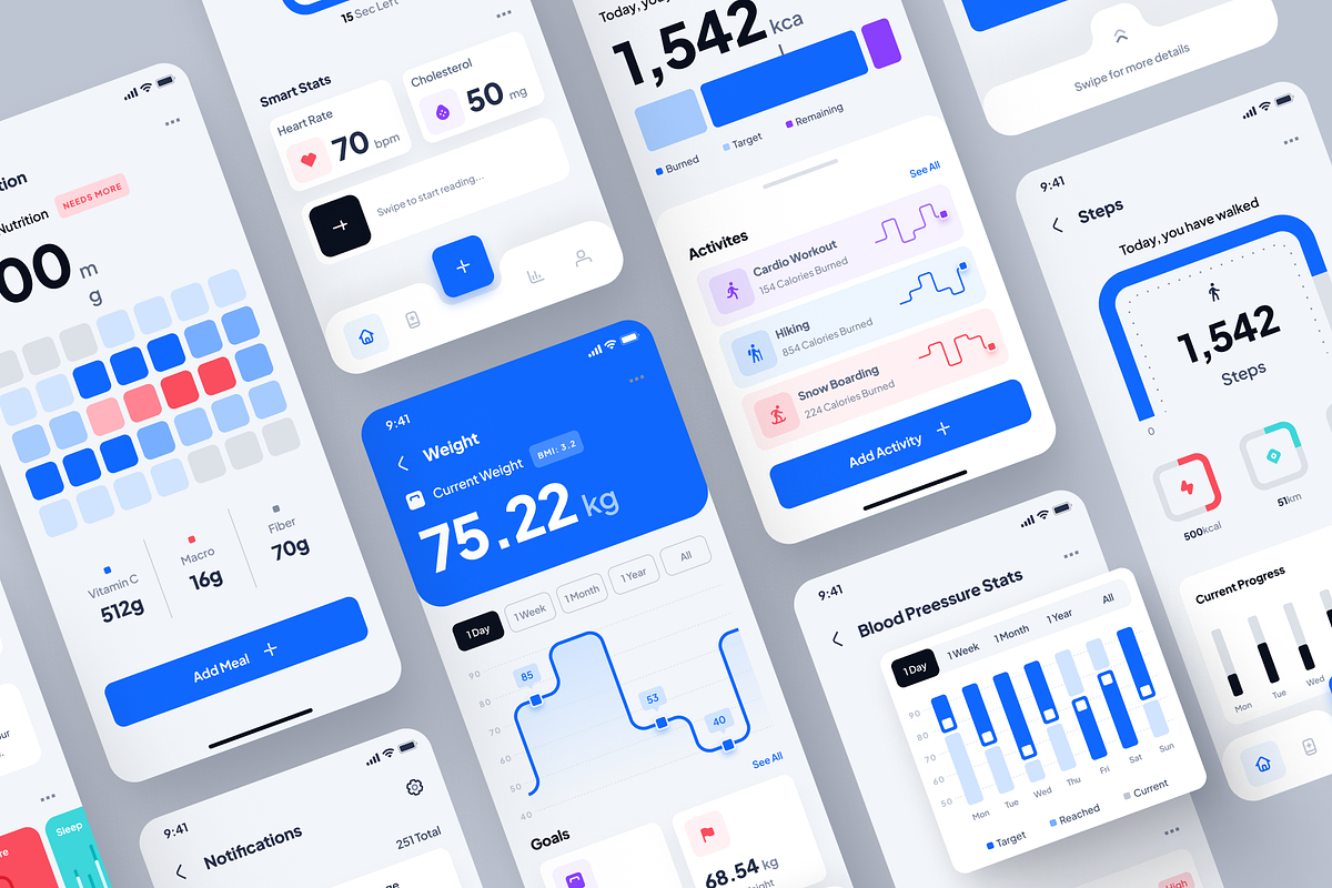 asklepios ui kit: AI Healthcare App, an UI Kit Template by strangehelix.bio (Photo 8 of 10)
