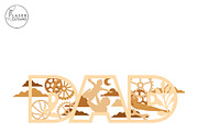 DAD Multilayer Laser Cut Template, a Templates & Theme by LaserCutano (Thumbnail 5 of 9)