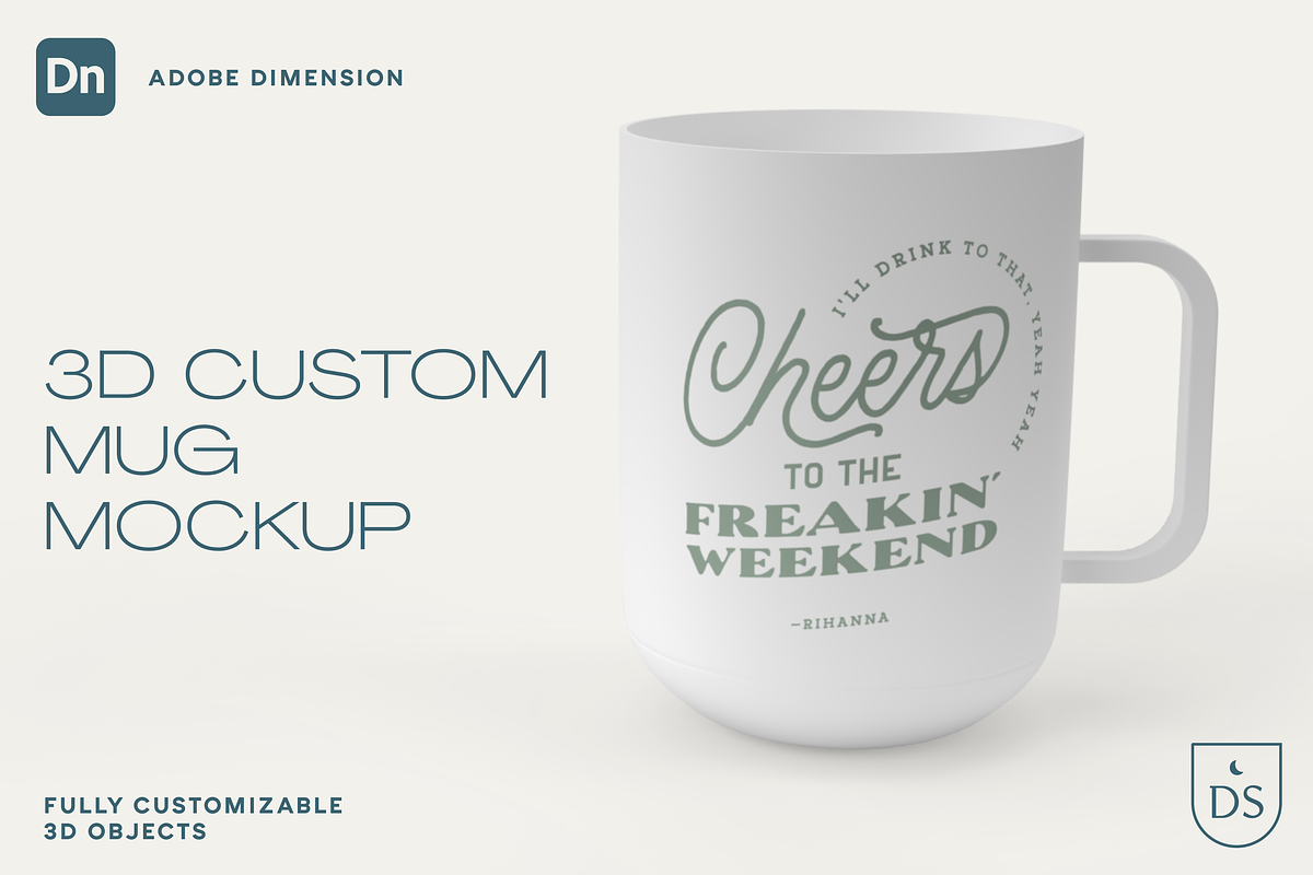 3D Mug Mockup, a Household Mockup by Silver Moon Design School (Photo 1 of 3)