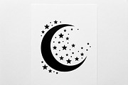 50 Crescent Moon with Stars, an Empty State Illustration by Amazin_art (Thumbnail 6 of 47)
