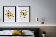 Sunflower Watercolor Thanksgiving, a Seasonal Illustration by Catch the Dream Art (Thumbnail 3 of 9)