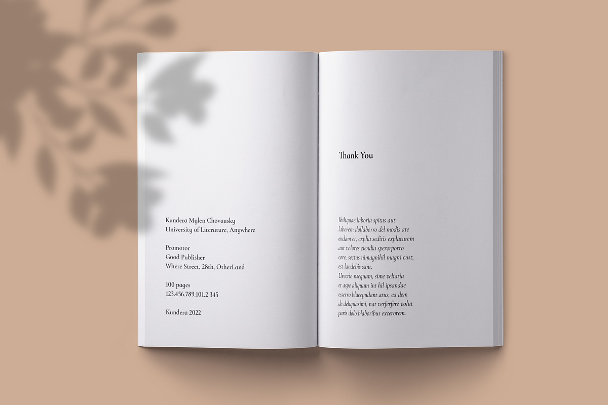 Quote Pocketbook Template, a Stationery Template by Meknya (Photo 2 of 13)