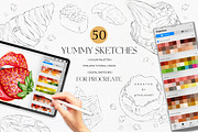 Sketches & Color Palettes Procreate, a Palette Add-On by Liquid Amethyst Art (Thumbnail 1 of 11)