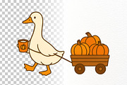 Thanksgiving Silly Goose Clipart PNG, an Illustration by Nicolle's Colorful Art (Thumbnail 6 of 6)