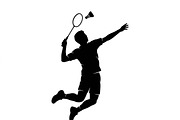 60 Badminton Player Smash Silhouette, a Person Illustration by Amazin_art (Thumbnail 19 of 26)