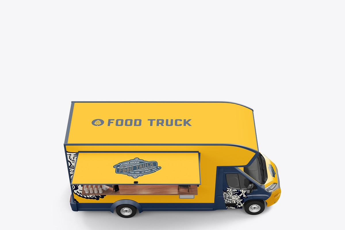 Food Trailer Mockup, a Product Mockup by OneVectorStock (Photo 7 of 16)