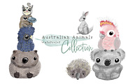 Australian Animals Watercolor Bundle, an Animal Illustration by sarahnalder (Thumbnail 1 of 8)