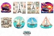 20 Groovy Travel T-shirt Bundle, an Object Graphic by Sofia's Fashion (Thumbnail 3 of 3)