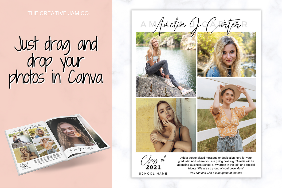Graduation Yearbook Ad Template, a Magazine Template by Templatables (Photo 7 of 9)