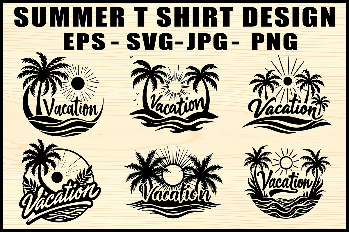 Hello Summer Vector T-Shirt Pack, an Object Graphic by Creativeshirt (Photo 1 of 9)