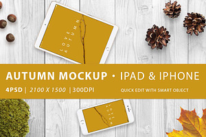Mockup · Autumn ipad & iphone
