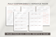 Editable Planner Template Canva, a Stationery Template by Designs by Darowan (Thumbnail 4 of 11)