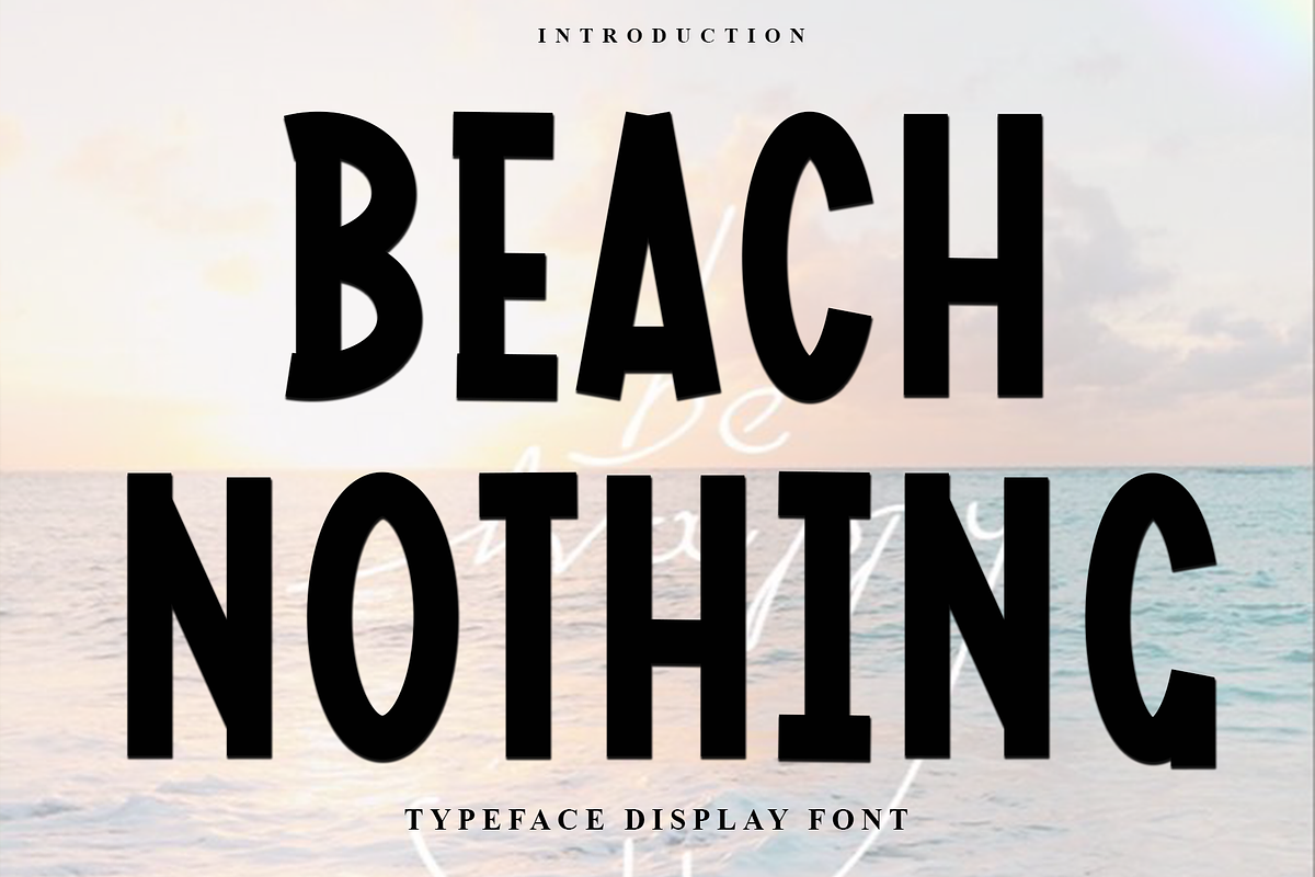 Beach Nothing, a Script Font by FreshTypeINK (Photo 1 of 8)