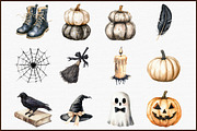 Beige & Black Halloween Clipart, an Illustration by Sublimation Artist (Thumbnail 3 of 6)