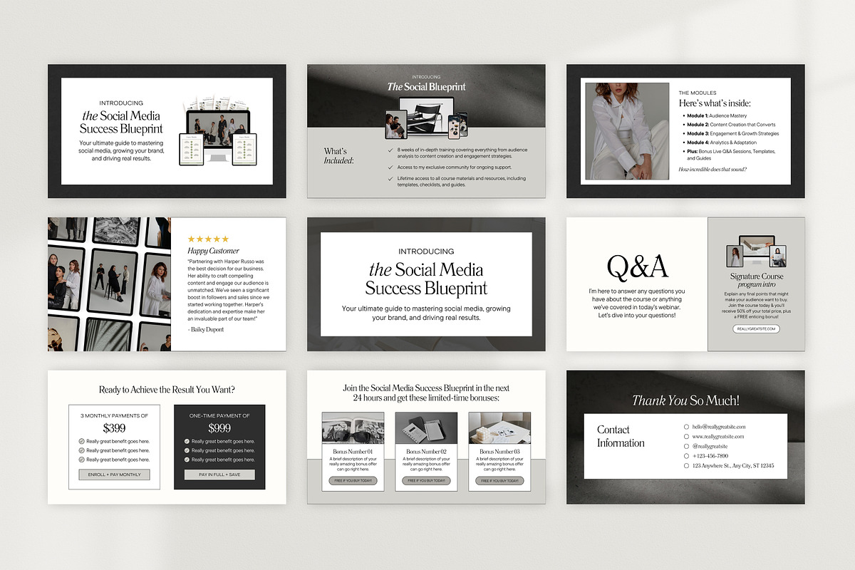 Slide Deck & Webinar Canva Templates, a Presentation Template by Fallon Gerst (Photo 16 of 22)