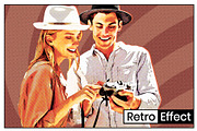 Retro Poster Effect, an Action Add-On by PSD Action (Thumbnail 1 of 7)