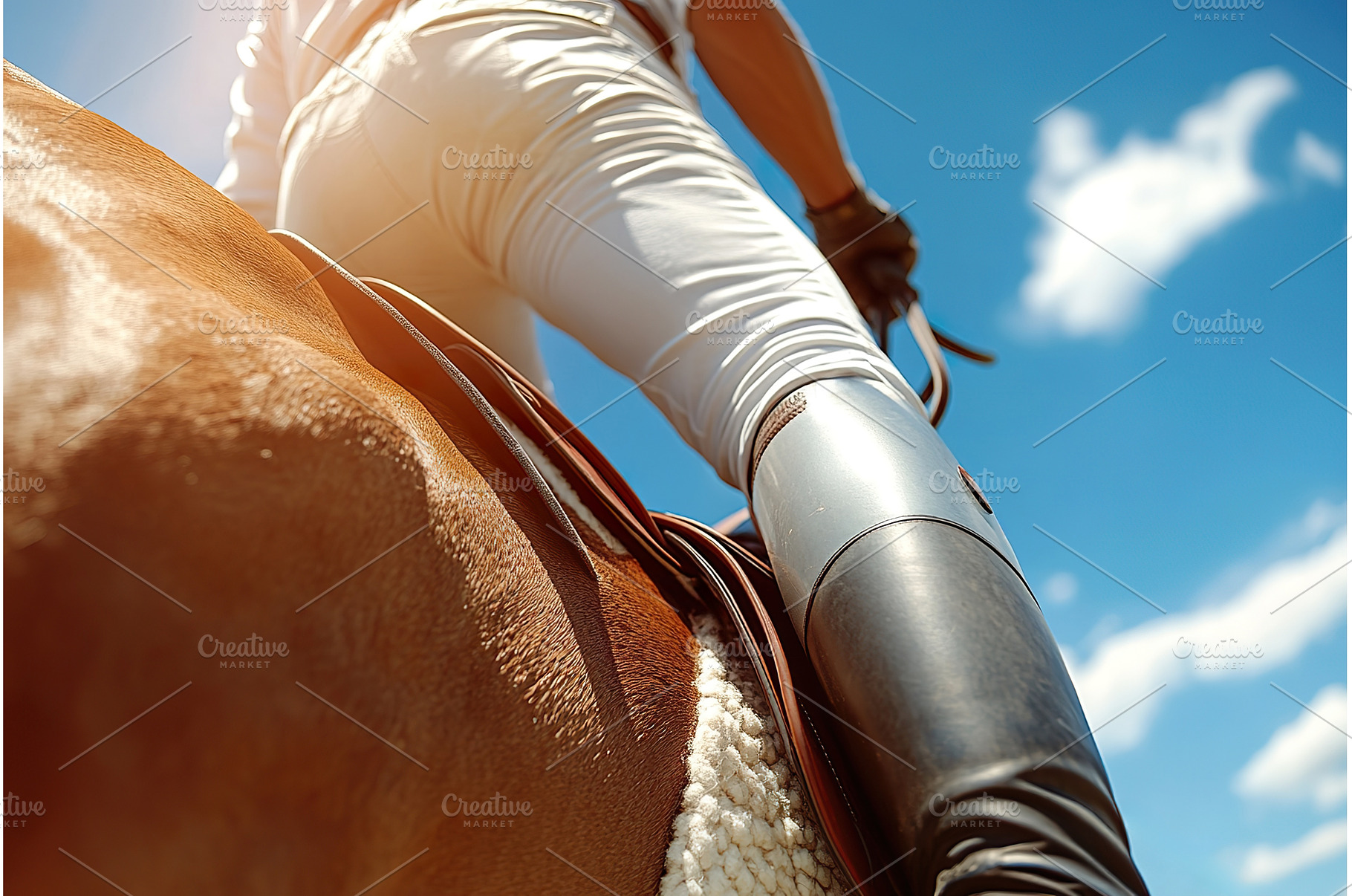 Rider on horseback close up of, a Sports & Recreation Photo by Lermont51