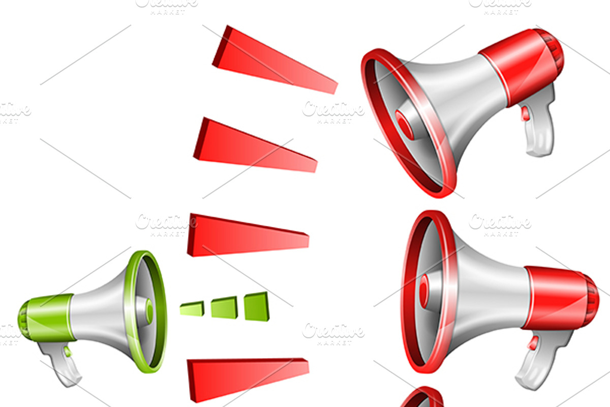 Megaphones, a Technology Illustration by TAlex (Photo 3 of 6)