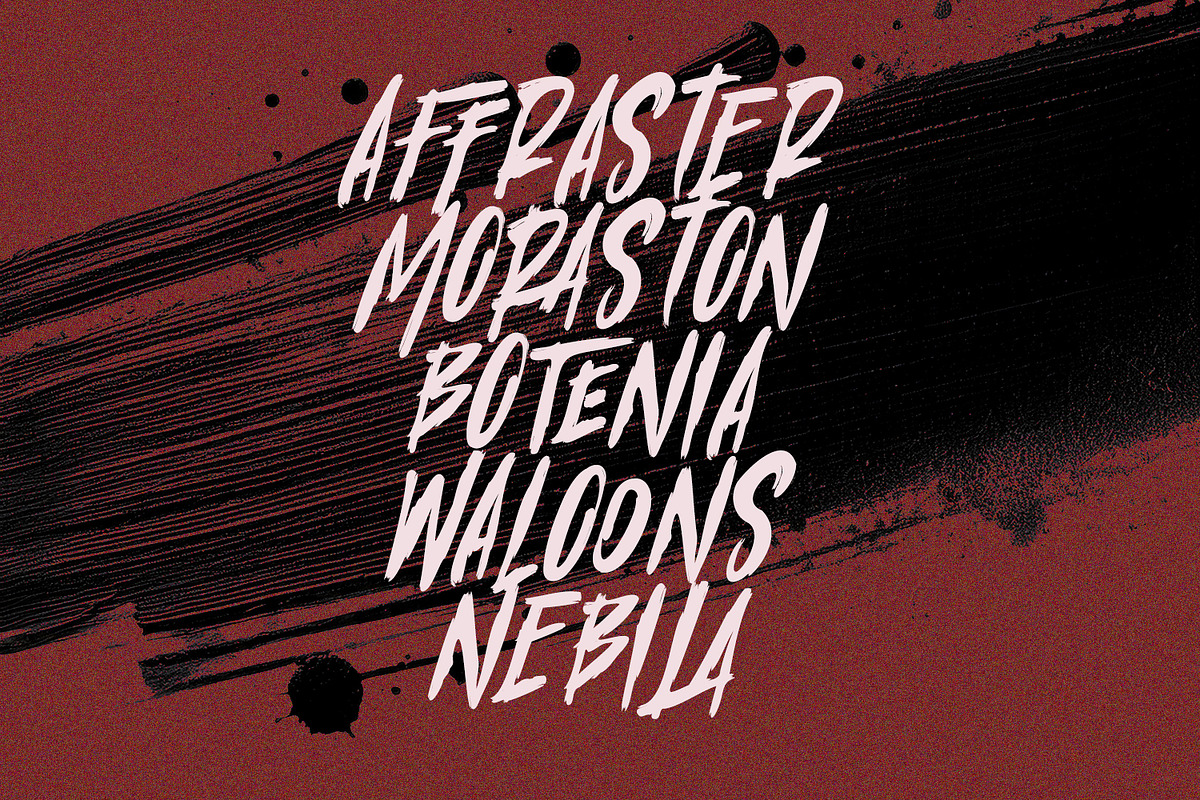 Crawn Migeos Brush Display Font, a Handwritten Font by Maulana Creative (Photo 3 of 8)