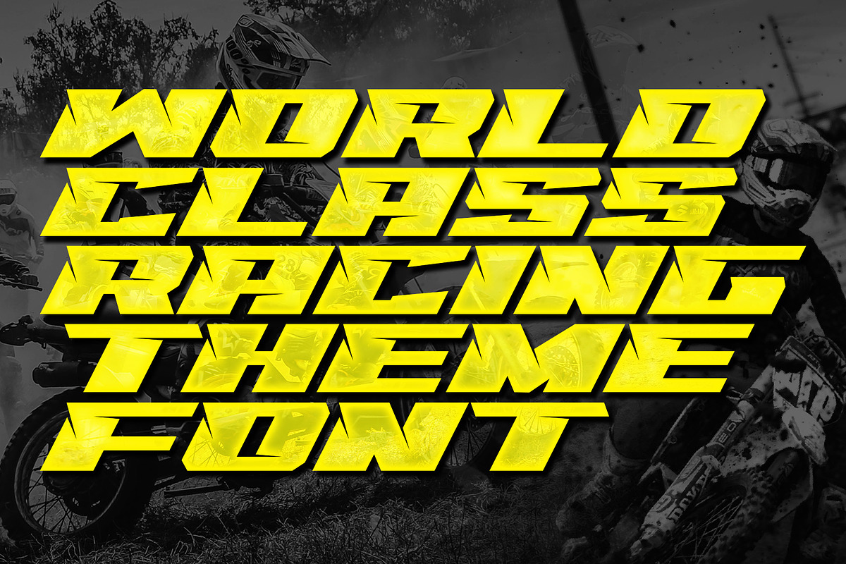 Highrace Racing Font, a Font by Multype Studio (Photo 2 of 10)