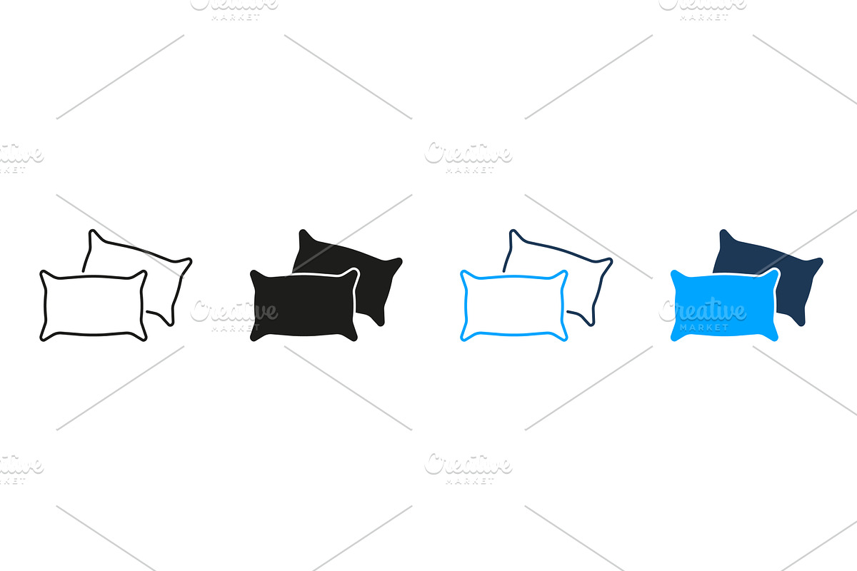 Pillows Icons, an Object Illustration by Gentle Studio