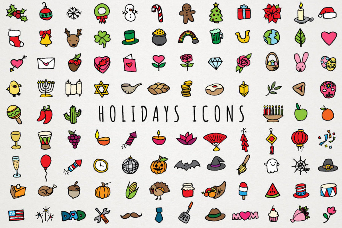 Holidays Icons, an Icon by Lemonade Pixel (Photo 1 of 5)