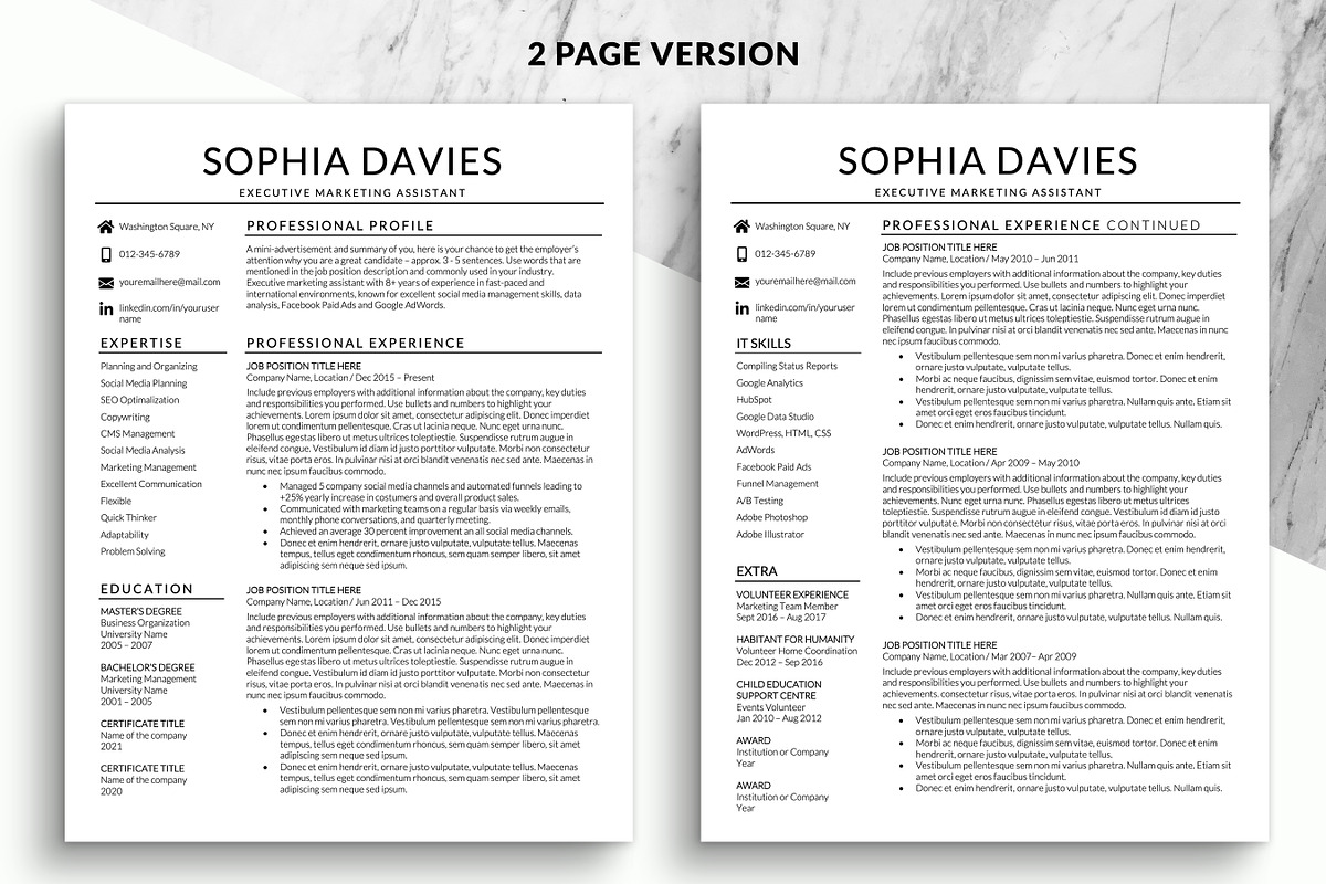 Professional Resume Template Word, a Resume Template by BestResumes.Co (Photo 2 of 7)