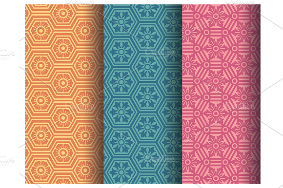 Hexagonal Patterns Set2