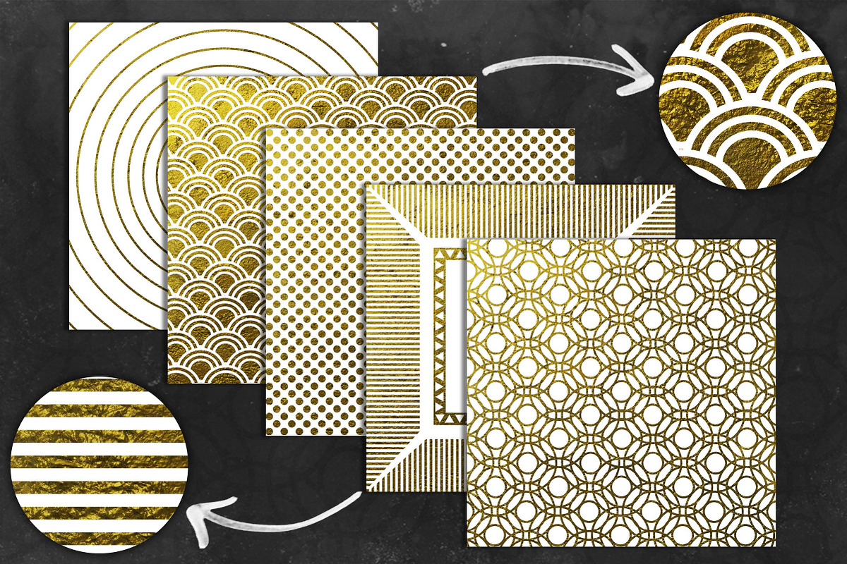 Elegant Wht and Gold Pack preview 2