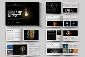Lamp Magazine Template, a Magazine Template by ContestDesign