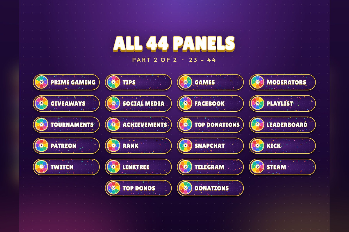 Fortune Wheel Twitch & Kick Panels, an Object Graphic by Gear Store (Photo 3 of 7)