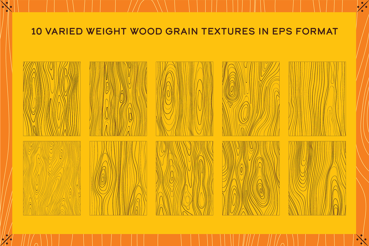 Woodgrain Vector Texture Pack, a Texture Graphic by Quentin Bangston (Photo 3 of 5)
