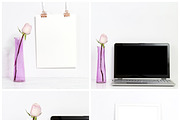 Rose Mockup Bundle (5 Images), a Print Template by Ivory Mix (Thumbnail 2 of 2)