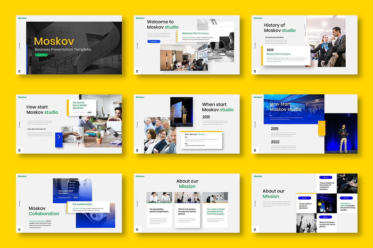 Moskov - Business Google Slide Templ, a Presentation Template by Dens Creative Studio (Photo 2 of 6)