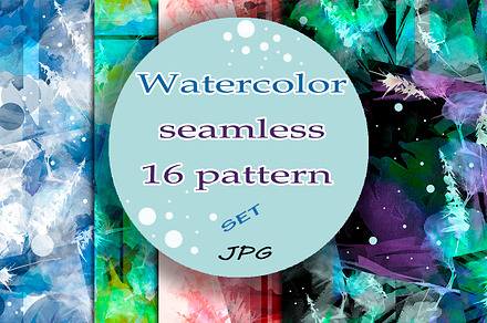 Watercolor creative pattern