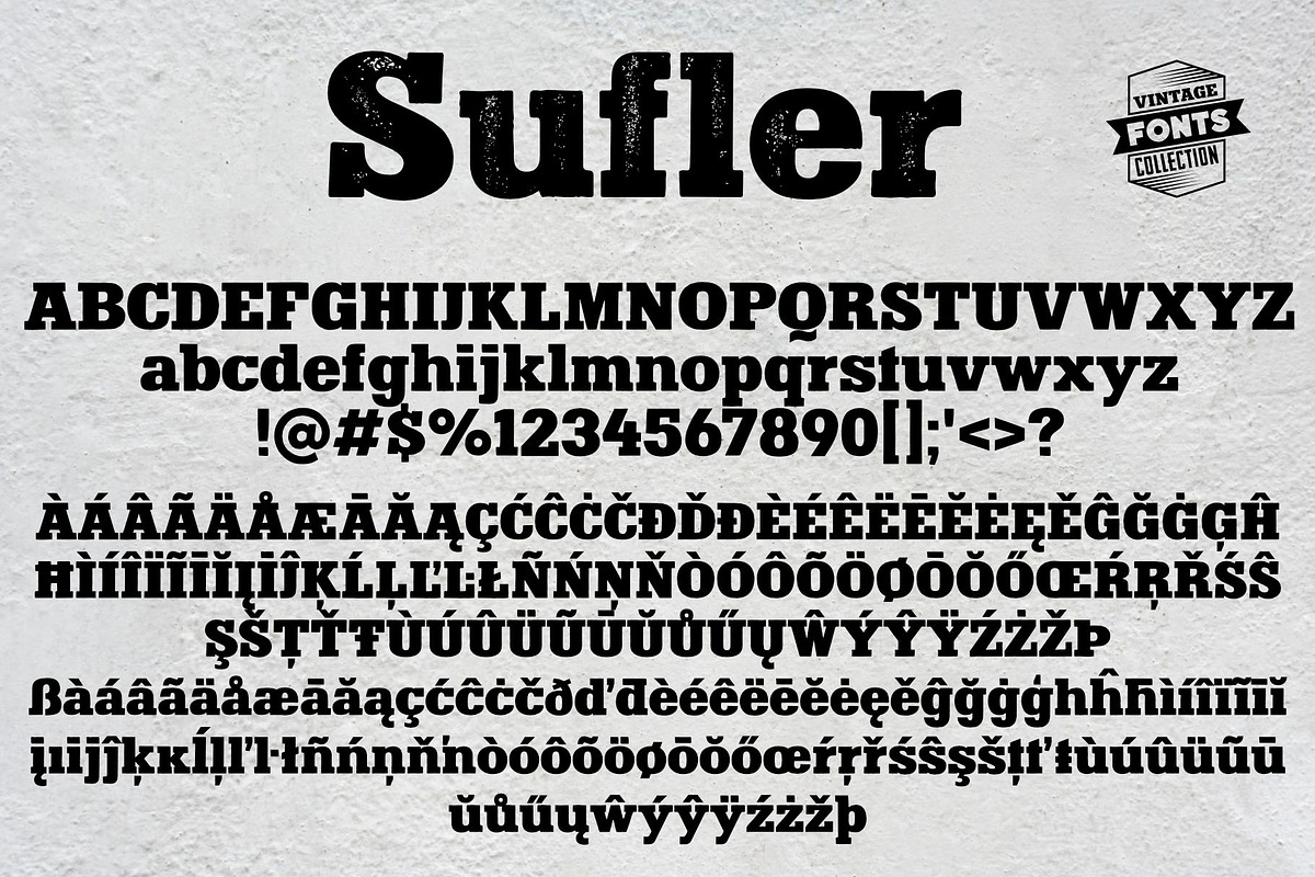 Sufler - 2 vintage fonts preview 7