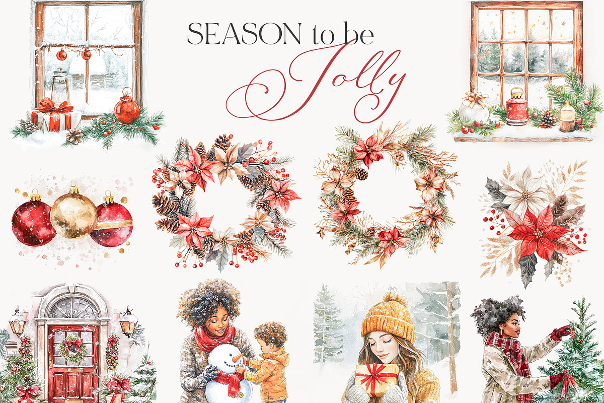 New! Winter Christmas Edition, a Seasonal Illustration by Isabelle Salem (Photo 120 of 227)