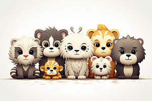 Cute Funny Baby cat cartoon or kitte, an Animal Photo by Pixeness Studio