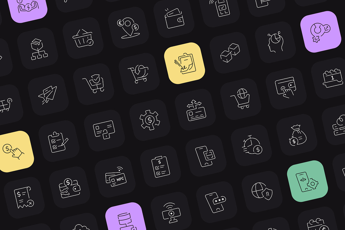 300 Digital Business Icons, an Outline Icon by Prosymbols (Photo 6 of 10)