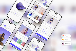 Photo Edit Mobile App UI Kit