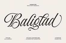Baliglad – Stylish Calligraphy Font