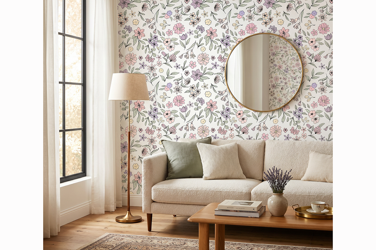 Lilac Meadow Seamless Pattern, a Pattern Graphic by OwlAndFern (Photo 9 of 14)
