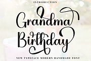 Grandma Birthday, a Handwritten Font by FreshTypeINK (Thumbnail 1 of 8)