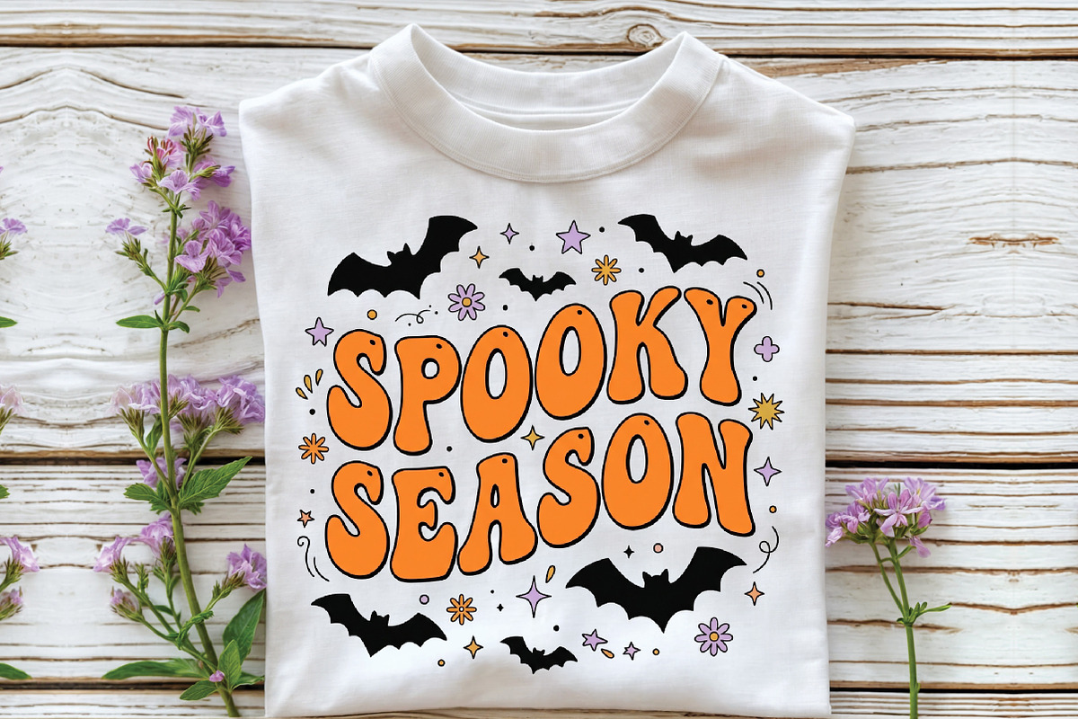 Boho Halloween Spooky Bats PNG, a Work Illustration by CraftArtStudio (Photo 2 of 4)