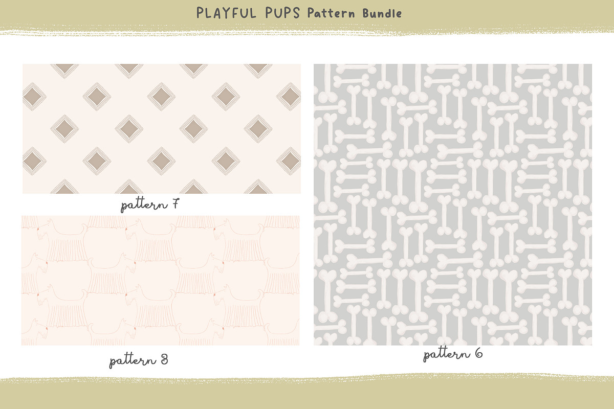 Cute Dog Seamless Digital Pattern, a Graphic by Bridgett Stahlman Design (Photo 4 of 5)