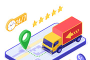 Online Internet Shopping Delivery, a Food Illustration by TAlex (Thumbnail 4 of 6)